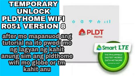 How to Unlock the PLDT Home Router (R051) .